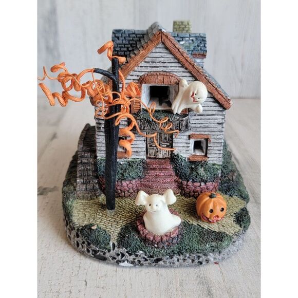 Enesco 1989 AS IS Haunted House Village accessory ghost pumpkin - Picture 2 of 11